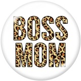 20MM  MOM   Print   glass  snaps buttons