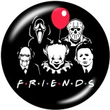 20MM  Friends  music   Print   glass  snaps buttons