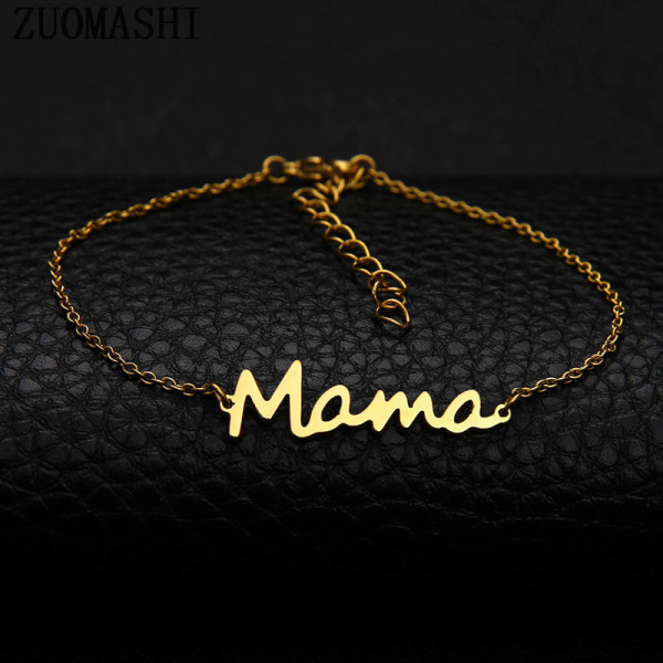 Mama Stainless Steel Letter bracelet Mother's Day Ladies Gift