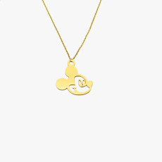 Mickey Necklace Mickey Mouse Stainless Steel Clavicle Chain 45CM