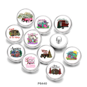 20MM   Car   Print   glass  snaps buttons