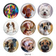 20MM  Dog   Print   glass  snaps buttons