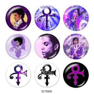 20MM  Famous  music   Print   glass  snaps buttons
