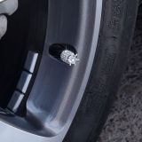 4pcs/lot Crown Diamond valve cap, creative modified car tire cap, diamond valve core cap