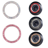 Car one-click start decorative ring stickers new diamond-encrusted ignition button cover car crystal start ignition decorative ring