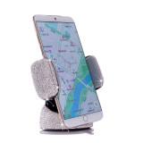 Diamond-studded car mobile phone holder multi-function air outlet car navigation bracket car with suction cup rotating mobile phone holder
