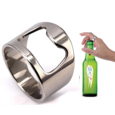 Stainless steel corkscrew ring