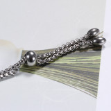 Diamond Adjustable Length Titanium Steel Bracelet Stainless Steel Tree of Life Bracelet