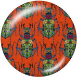 20MM   Pattern   Print   glass  snaps buttons