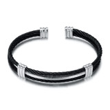 Four-color spring wire titanium steel bracelet, steel wire elastic bracelet, stainless steel cable wire bracelet