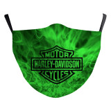 MOQ30 Motorcycle love music note symbol Adult customized design lips arts washable fashion face mask includes Pocket for filter soft fabric elastic ear straps