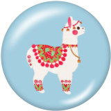 20MM   Alpaca   Print   glass  snaps buttons