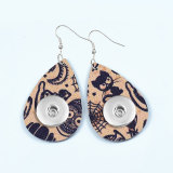 Halloween leather snap earring fit 20MM snaps style jewelry Drop shape