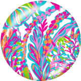 20MM   pattern  Print   glass  snaps buttons