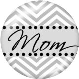 20MM  MOM  Print   glass  snaps buttons