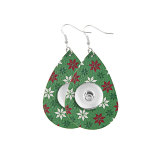 Christmas Leather snap earring fit 20MM snaps style jewelry