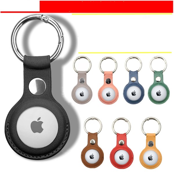 Applicable Apple AirTags leather protective case Apple Bluetooth locator tracker leather case