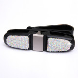 Car rotating car glasses holder, car card holder, bill holder, diamond-studded glasses holder