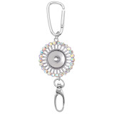 Rhinestone  Keychain Multifunctional hook Document hook Car Bag hook fit 18&20MM snap button jewelry