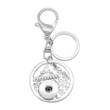 Alloy fashion Keychain with button fit snaps chunks Snaps Jewelry