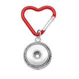 Love heart shape Keychain Multifunctional hook Document hook Car Bag hook fit 18&20MM snap button jewelry