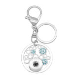 Alloy fashion Keychain with button fit snaps chunks Snaps Jewelry