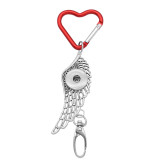 Love heart shape Keychain Multifunctional hook Document hook Car Bag hook fit 18&20MM snap button jewelry