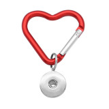 Love heart shape Keychain Multifunctional hook Document hook Car Bag hook fit 18&20MM snap button jewelry