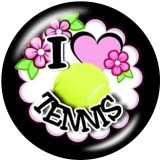 20MM  Flower  MOM   Print   glass  snaps buttons