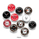 20MM   Car  sign   Print   glass  snaps buttons