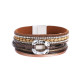 Ladies bracelet European and American ethnic style multi-layer woven ring accessories leather bracelet