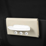 Car sun visor hanging paper towel clip car mask storage pumping box leather car tissue box interior fit 18&20MM snap buttom snap jewelry