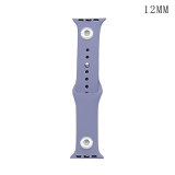 42/44MM Applicable to the full range of Apple iwatch straps available TPU solid color monochromatic silicone watch wristband iwatch strap fit 2 pcs 12mm chunks