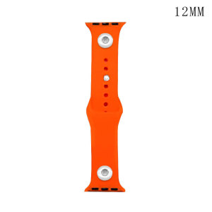 42/44MM Applicable to the full range of Apple watch straps available TPU solid color monochromatic silicone watch wristband iwatch strap fit 2 pcs 12mm chunks