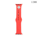 42/44MM Applicable to the full range of Apple iwatch straps available TPU solid color monochromatic silicone watch wristband iwatch strap fit 12mm chunks