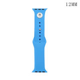 38/40MM Applicable to the full range of Apple iwatch straps available TPU solid color monochromatic silicone watch wristband iwatch strap fit 12mm chunks