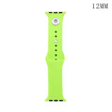 38/40MM Applicable to the full range of Apple iwatch straps available TPU solid color monochromatic silicone watch wristband iwatch strap fit 12mm chunks