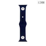 38/40MM Applicable to the full range of Apple iwatch straps available TPU solid color monochromatic silicone watch wristband iwatch strap fit 2 pcs 18mm chunks