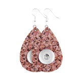 Marble Leather snap earring fit 20MM snaps style jewelry