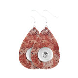 Marble Leather snap earring fit 20MM snaps style jewelry
