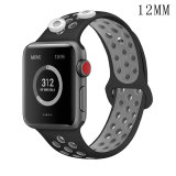 42/44MM Applicable to Apple watch apple watch6 generation two-color breathable sports silicone strap iwatch6 fit two 12mm chunks