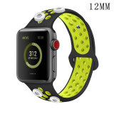 42/44MM Applicable to Apple watch apple watch6 generation two-color breathable sports silicone strap iwatch6 fit four 12mm chunks