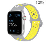 38/40MM Applicable to Apple watch apple watch6 generation two-color breathable sports silicone strap iwatch6 fit two 12mm chunks