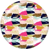 20MM   multicolor Leopard   Pattern   Print   glass  snaps buttons