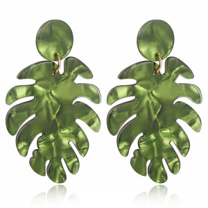 Leaf Acrylic Acetate Earrings Earrings Beach Holiday