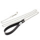Cross-border European and American Gothic style leather leash dog chain dog leash pet leash couple fun toy  fit  20MM chunks snaps jewelry