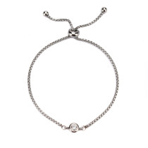 Stainless steel twelve birthday stone ladies bracelet jewelry