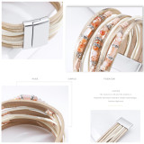 Bohemian Multilayer Crystal Bead Ethnic Leather Bracelet Personalized Fashion Accessories Multilayer Bracelet