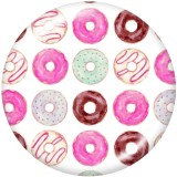 20MM  color  pattern   Print   glass  snaps buttons
