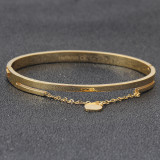 Women's gold stainless steel love bracelet